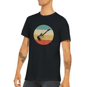 Electric Guitar T Shirt, Retro Distressed Worn Look Music Tee
